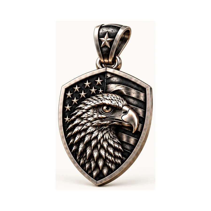 TANIORE Eagle Shield Pendant